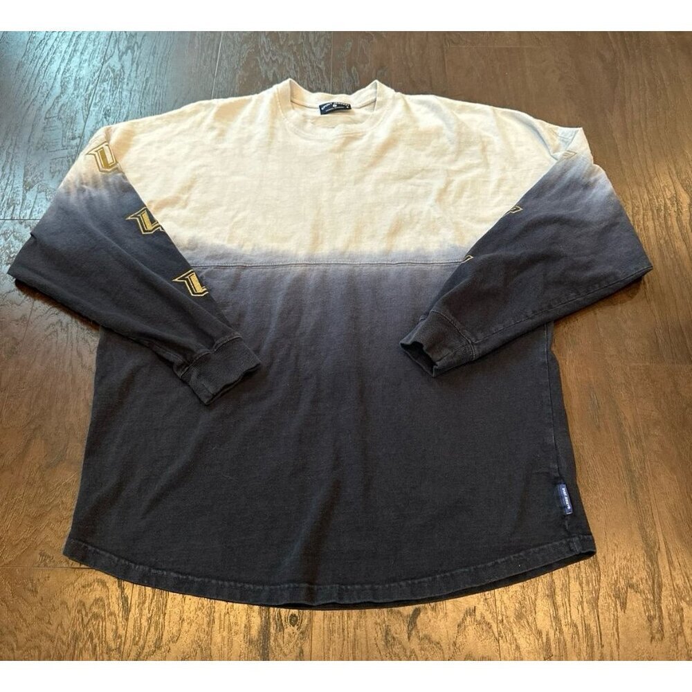 Women's Black UCF Knights Ombre Long Sleeve Dip-Dyed Spirit Jersey